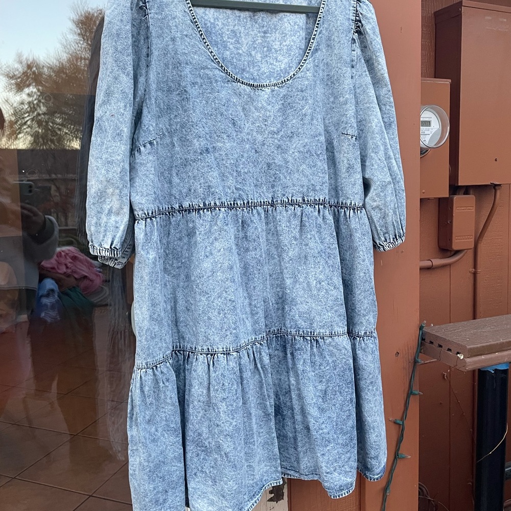 a.n.a denim style dress